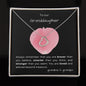 To our Granddaughter - Delicate Heart Necklace - grandma and grandpa