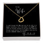 To my Wife - Delicate Heart Necklace - your husband