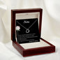 Nieta - Delicate Heart Necklace - abuela y abuelo