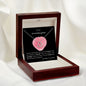 To our Granddaughter - Delicate Heart Necklace - grandma and grandpa