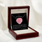 To my Grandma - Delicate Heart Necklace - your granddaughter