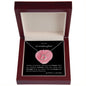 To our Granddaughter - Delicate Heart Necklace - grandma and grandpa