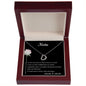 Nieta - Delicate Heart Necklace - abuela y abuelo