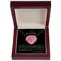 To my Grandma - Delicate Heart Necklace - your granddaughter