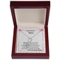 Nieta - Delicate Heart Necklace - abuela y abuelo