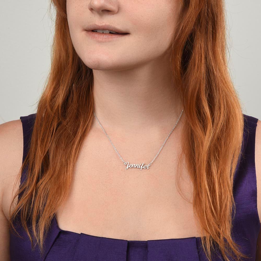 To My Daughter - Personalized Name Necklace - Your Dad