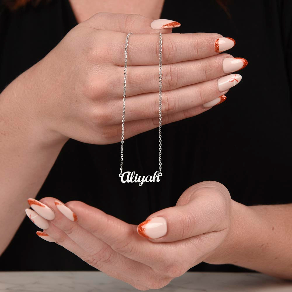 To my Beautiful Mom - Personalized Name Necklace