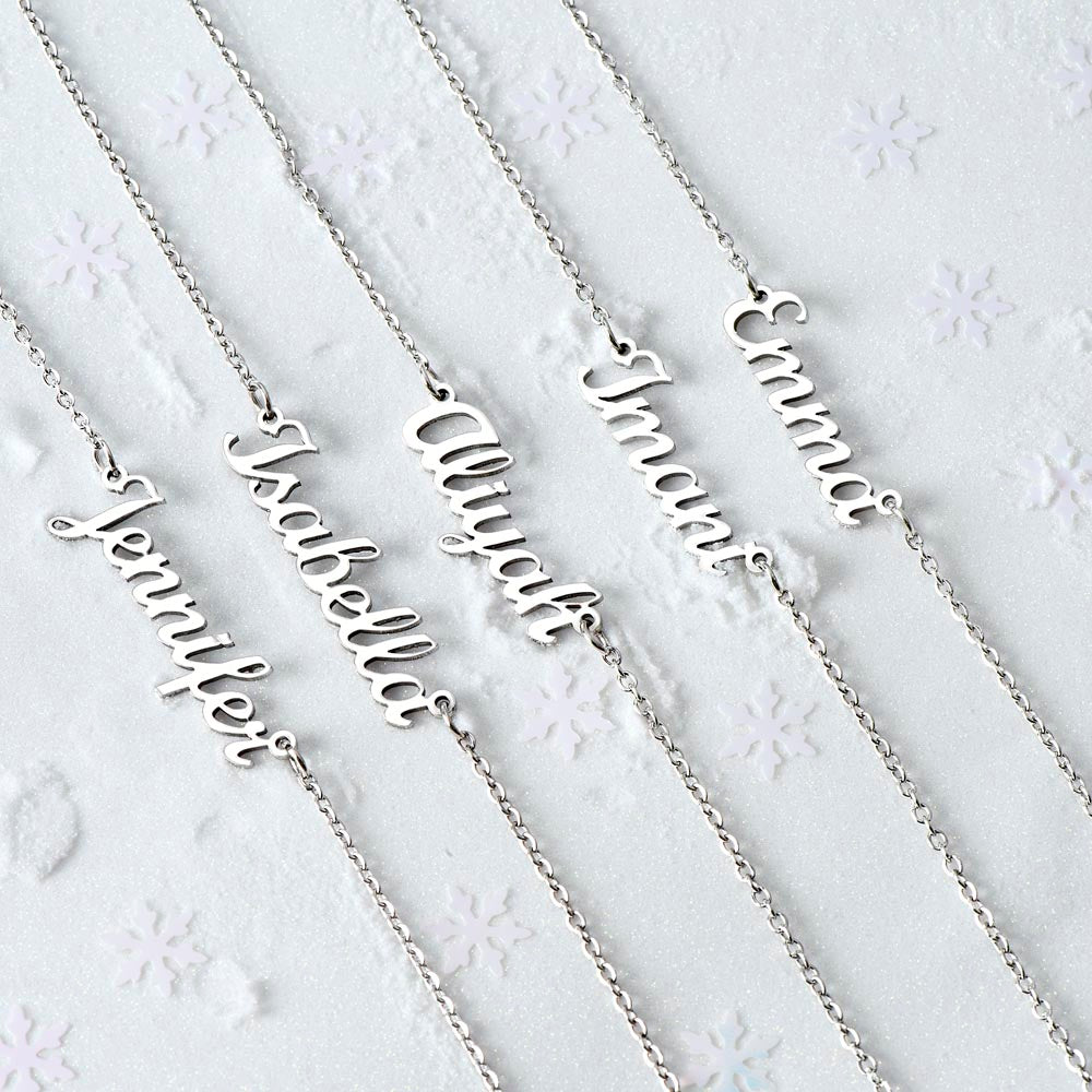 To My Daughter - Personalized Name Necklace - Your Dad