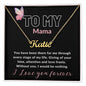 To My Mama - Custom Name Necklace - I love you forever