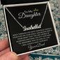 To my Daughter - Personalized Name Necklace- Your Dad