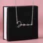 To My Mama - Signature Name Necklace - I love you forever