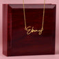 To My Mama - Signature Name Necklace - I love you forever