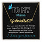 To my Mama - Name Heart Necklace - I love you forever