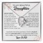 To My Beautiful Daughter - Forever Love Necklace - your DAD