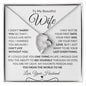 To My Beautiful Wife - Forever Love Necklace - Love, Your Husband