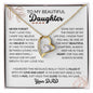 To My Beautiful Daughter - Forever Love Necklace - your DAD