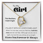 To my Girl - Forever Love Necklace - I Love You Forever & Always