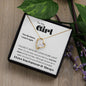 To my Girl - Forever Love Necklace - I Love You Forever & Always