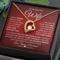 To My Beautiful Wife - Forever Love Necklace - Love, Your Husband