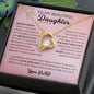 To My Beautiful Daughter - Forever Love Necklace - Your Dad