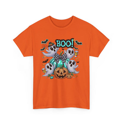Cute Ghosts and Pumpkins Halloween Graphic Tee