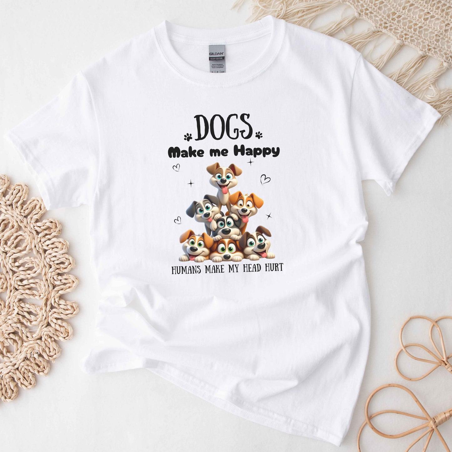 Dogs make me happy - T-shirt