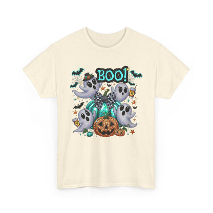 Cute Ghosts and Pumpkins Halloween Graphic Tee
