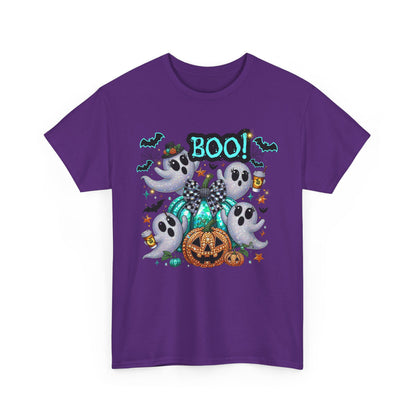 Cute Ghosts and Pumpkins Halloween Graphic Tee