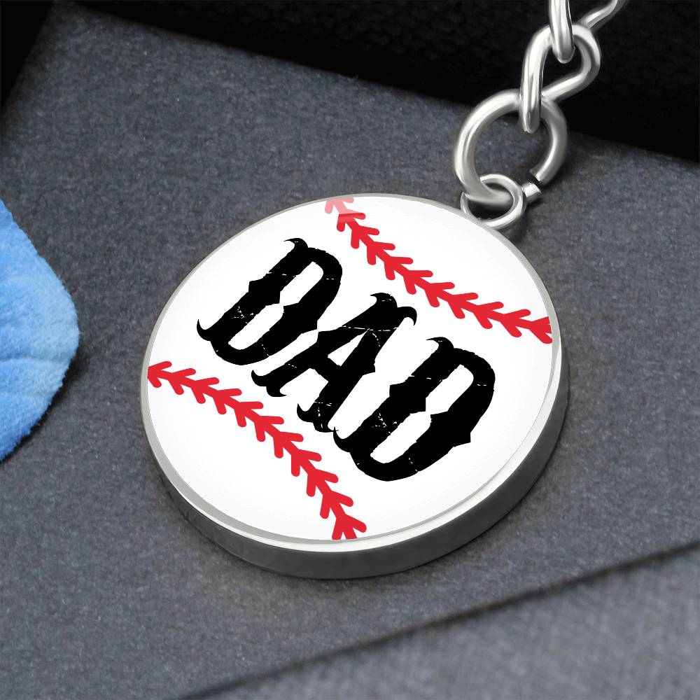 Baseball ball DAD keychain