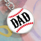 Baseball ball DAD keychain