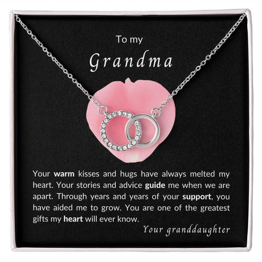 To my Grandma - Perfect Pair Necklace - your granddaughter