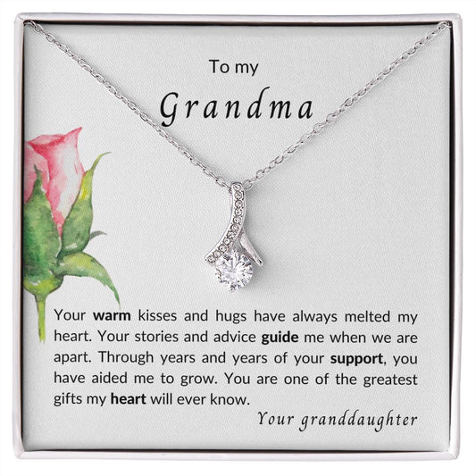 To my Grandma - Alluring Beauty Necklace - your granddaughter
