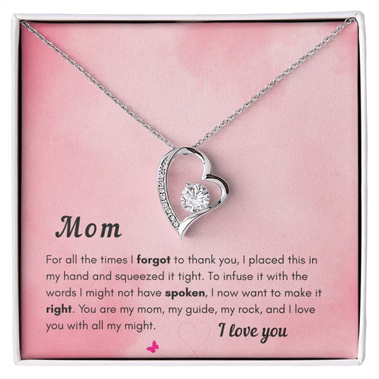 Mom - Forever Love Necklace - I love you