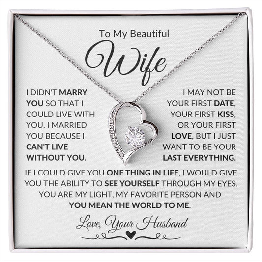 To My Beautiful - Forever Love Necklace - Love, Your Husband