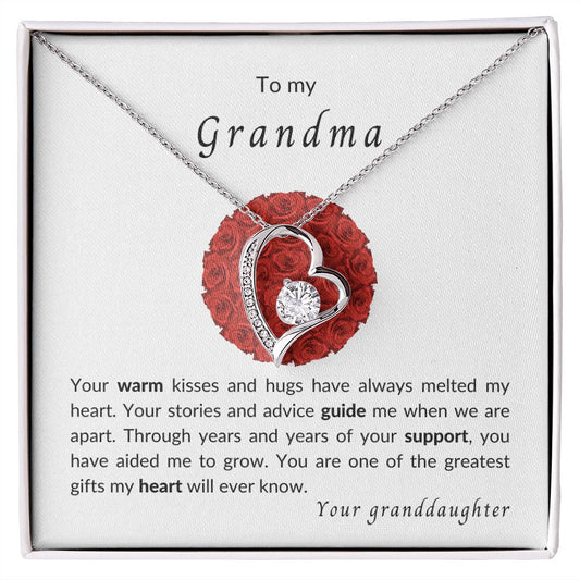 To my Grandma - Forever Love Necklace - your granddaughter